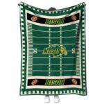 north dakota state bison football field green blanket best selling