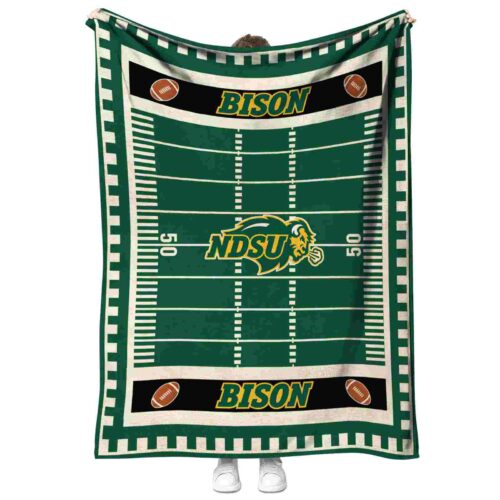 north dakota state bison football field green blanket best selling