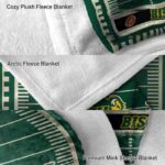 north dakota state bison football field green blanket best selling