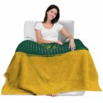 north dakota state bison gradient dots green blanket best selling