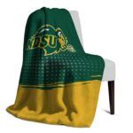 north dakota state bison gradient dots green blanket best selling