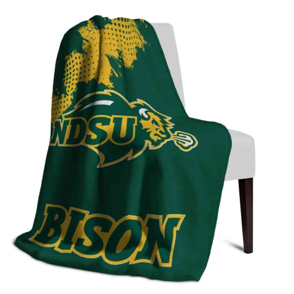 north dakota state bison grunge texture green blanket top rated