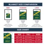 north dakota state bison grunge texture green blanket trendy