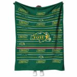 North Dakota State Bison Striped Pattern Green Blanket 1 north dakota state bison striped pattern green blanket best selling