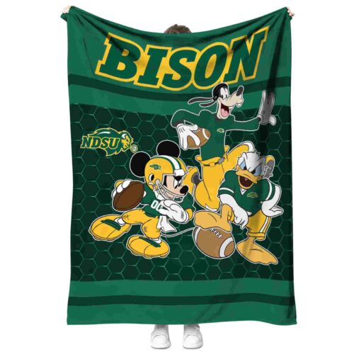 north dakota state bison three musketeers green blanket best selling