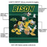 north dakota state bison three musketeers green blanket best selling