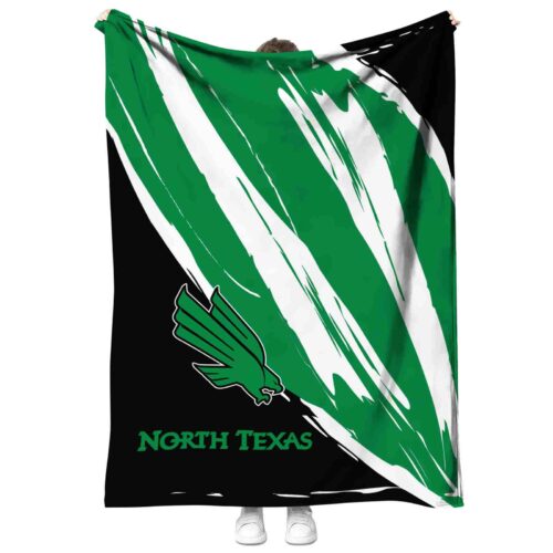north texas mean green brushstrokes green white blanket best selling