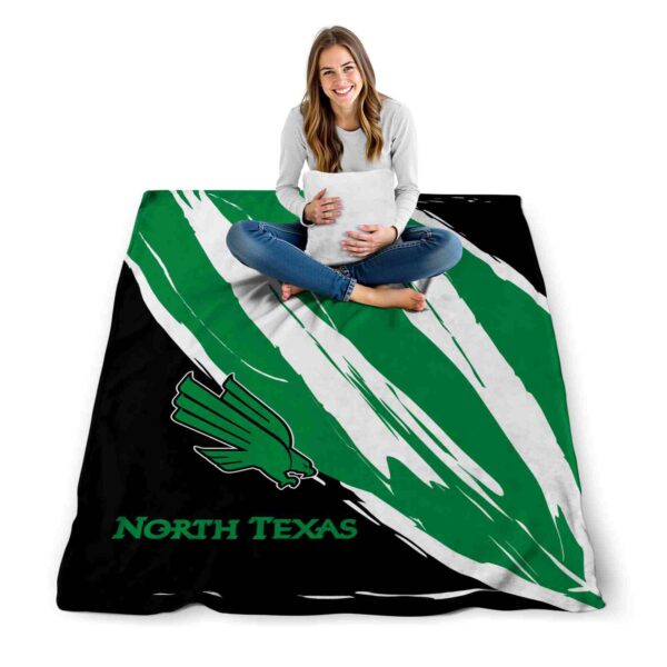 north texas mean green brushstrokes green white blanket high quality