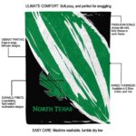 north texas mean green brushstrokes green white blanket new arrival