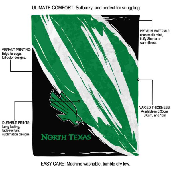 north texas mean green brushstrokes green white blanket new arrival