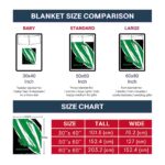 north texas mean green brushstrokes green white blanket trendy