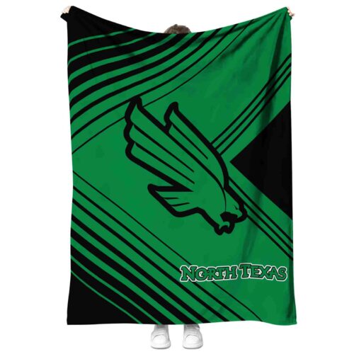 north texas mean green diagonal stripes green blanket best selling
