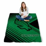 north texas mean green diagonal stripes green blanket high quality