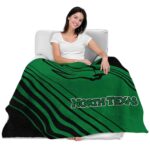 north texas mean green diagonal stripes green blanket latest model