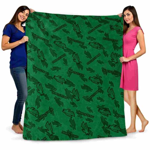north texas mean green diehard fans green blanket fashion forward