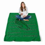 north texas mean green fan pride green blanket high quality