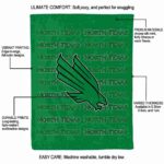 north texas mean green fan pride green blanket new arrival