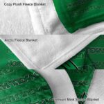 north texas mean green fan pride green blanket premium grade