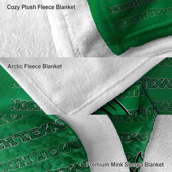 north texas mean green fan pride green blanket premium grade