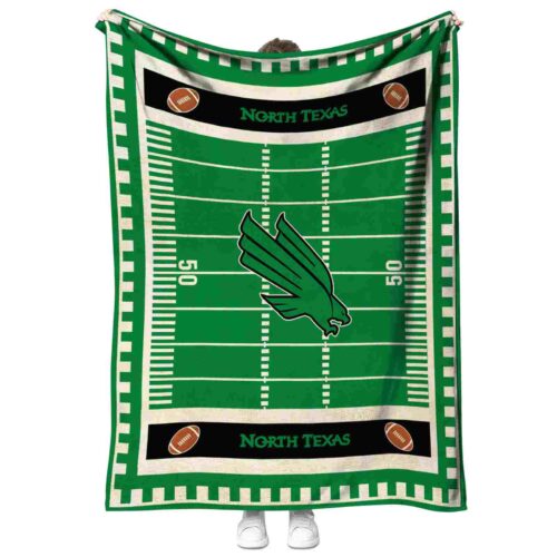 north texas mean green football field green blanket best selling