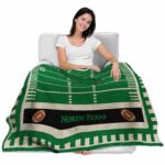 north texas mean green football field green blanket latest model