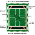 north texas mean green football field green blanket new arrival