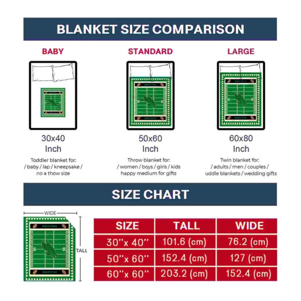 north texas mean green football field green blanket trendy