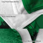 north texas mean green grunge texture green blanket best selling