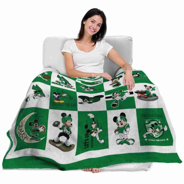north texas mean green mickey minnie green white blanket latest model