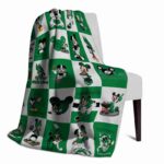 north texas mean green mickey minnie green white blanket top rated
