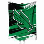North Texas Mean Green Paint Streaks Green White Blanket 1 north texas mean green paint streaks green white blanket best selling
