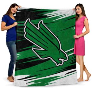 north texas mean green paint streaks green white blanket fashion forward