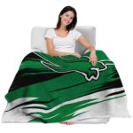 north texas mean green paint streaks green white blanket best selling