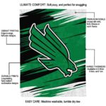 north texas mean green paint streaks green white blanket best selling
