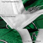 north texas mean green paint streaks green white blanket best selling