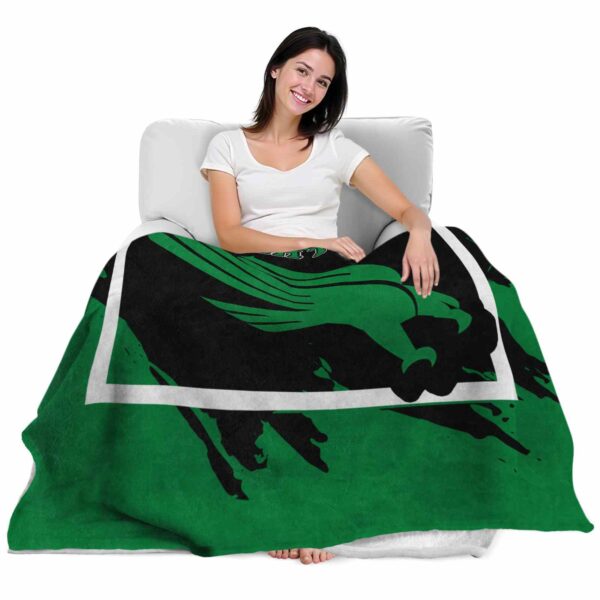 north texas mean green splatter effect green blanket latest model