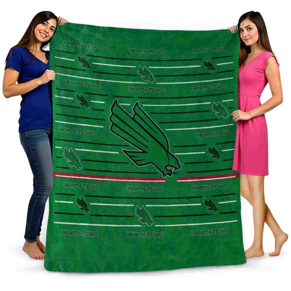 north texas mean green striped pattern green blanket fashion forward