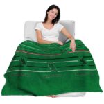 north texas mean green striped pattern green blanket latest model