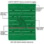 north texas mean green striped pattern green blanket new arrival