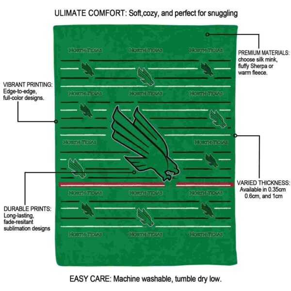 north texas mean green striped pattern green blanket new arrival
