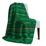 north texas mean green striped pattern green blanket top rated