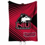 northern illinois huskies diagonal stripes red blanket best selling