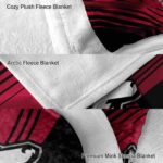 northern illinois huskies diagonal stripes red blanket best selling