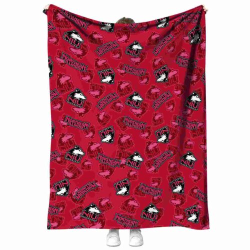 northern illinois huskies diehard fans red blanket best selling
