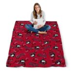 northern illinois huskies diehard fans red blanket high quality