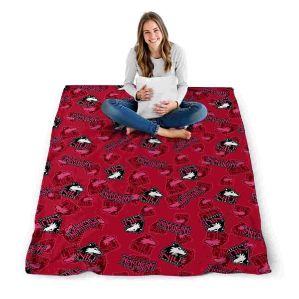 northern illinois huskies diehard fans red blanket high quality