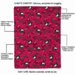 northern illinois huskies diehard fans red blanket new arrival