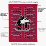 northern illinois huskies fan pride red blanket best selling