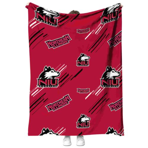 northern illinois huskies fan spirit red blanket best selling