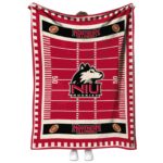 northern illinois huskies football field red blanket best selling